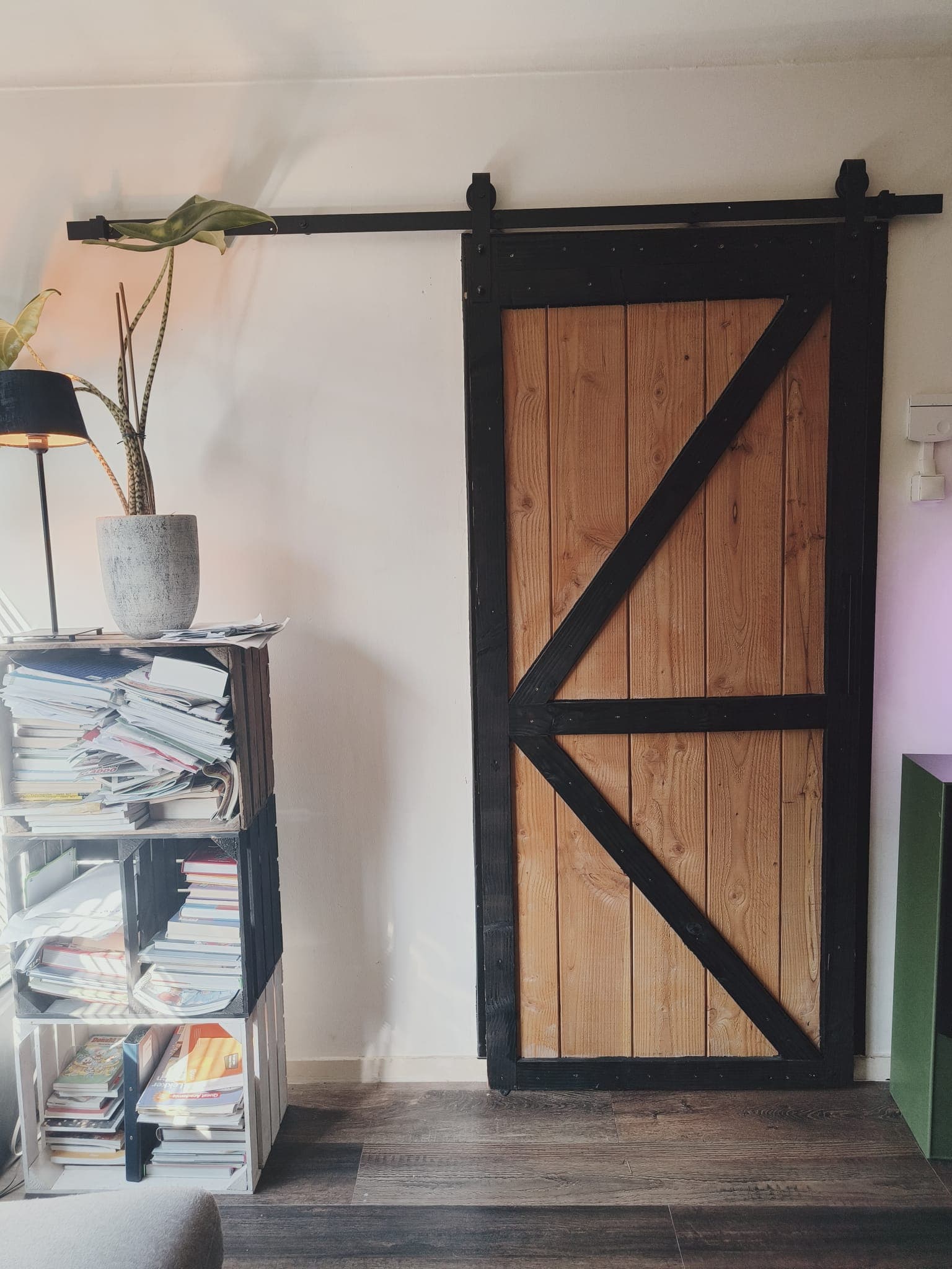 Douglas schuifdeur op maat in industriële stijl